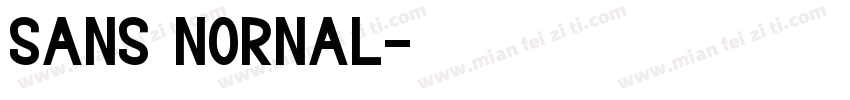 sans nornal字体转换